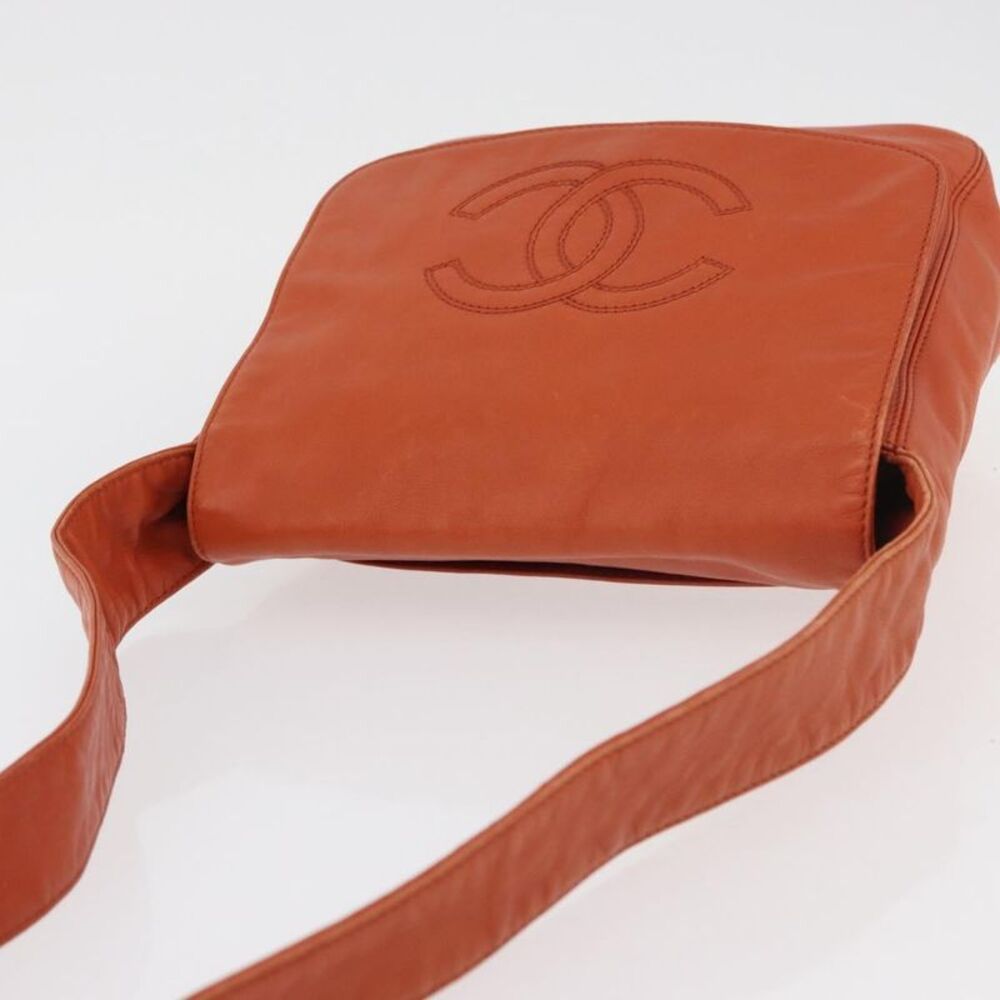 Chanel Shoulder Bag Suede Patchwork Orange Leather Handbag - Picture 6 of 16